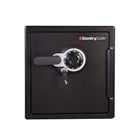 SentrySafe X-Large Combination Fire/Water Safe - 1.23 Cu. Ft. - Black-Data Protection: ETL Verified to protect digital media such as tablets, phones, external hard drives, memory sticks/cards, USB drives, CDs, DVDs in a fire for 1-hour up to 1700-degreeF (927-degreeC)