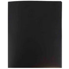 JAM Paper Plastic Heavy Duty Two Pocket Folders, Black, 108 Pack (57406B)-Finish: smooth