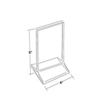 Azar Displays 6" x 4" Vertical Top Load Acrylic Sign Holder, Clear, 10 Pack (142726)-Cards can be inserted back to back for easy viewing