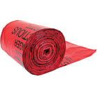 Justrite Biohazard Waste Containers Replacement Bags-Large biohazard label clearly identifies the contents and alerts workers to ensure safe and proper handling