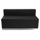 Flash Furniture HERCULES Alon Series LeatherSoft Reception Configuration, 9 Pieces,  Black-Features: