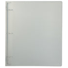 JAM Paper Plastic 3 Ring Binder, 1 Inch, Clear, 5 Pack (751T1clg)-Glass twill binders are durable and long-lasting