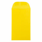 JAM Paper #6 Coin Business Coloured Envelopes - 3.375" x 6" - Yellow Recycled - 50 Pack-Size: #6 Coin (3.375 x 6 inches)