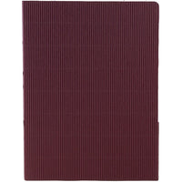 JAM Paper Corrugated Fluted Folders, Burgundy, 12 Pack (87497dg)-Burgundy
