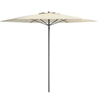 CorLiving UV and Wind Resistant Beach/Patio Umbrella, Warm White (PPU-610-U)-2.25m / 7.5ft umbrella for beach use, or can be used with a patio table and umbrella base (not included)