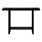 Monarch Specialties 2861 Accent Table - 48"L/Black Reclaimed Wood-Look/Black-Product dimensions: 47.25 Inch W x 12 Inch D x 32 Inch H