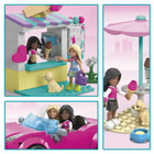 MEGA Barbie Convertible and Ice Cream Stand Building Playset - 225 Pieces-225 pieces