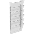 Storex Wall Files - Letter Size - Clear - 18 Pack - 6 Sets of 3-Includes 3 mounting options: anchor and screw, double-sided tape, and pocket clip