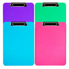 JAM PAPER - Presse-papiers en plastique norme, Mode couleurs assorties-Les planchettes à pinces sont ideales pour le bureau, les entraîneurs sportifs, la maison, le travail, le travail en entrepôt ou l'ecole.