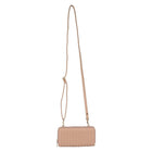 Karla Hanson RFID Blocking Ellie Woven Crossbody Phone Wallet, Taupe-12 card slots,