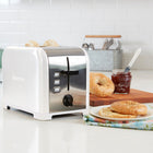 Kenmore 2-Slice Toaster - White and Silver Stainless Steel-9 browning levels with easy-to-use numbered dial