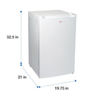 Koolatron 3.1 Cu.Ft. Upright Freezer (KTUF88)-Dimensions: 19.75"L x 21"D x 32.5"H