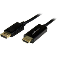 StarTech DisplayPort to HDMI Converter Cable, 16 ft, 4K (DP2HDMM5MB)-Astonishing video quality with support for video resolutions up to 4K at 30 Hz