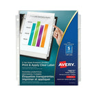 Avery Index Maker Print and Apply Clear Label Sheet Protector Dividers - 5 Tabs - Clear-Easy to customize with free quick-fill templates and designs using Design & Print Online Software