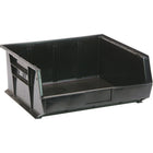 Quantum Storage Systems Environmentally Friendly Recycled Bin, 8-1/4" W x 7" H x 14-3/4" D, Black - 4 Pack-Capacity: 60 lbs.