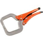 Grip-on 12" Locking Aluminum Alloy C-Clamp-Jaw opening (inches): 3-1/2"