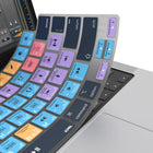 JCPal VerSkin Avid Pro Tools Shortcuts Keyboard Protector for MacBook Pro 14"/16" (2021/2023) and MacBook Air 13"/15"(2022/2023/2024)-Made from semi-transparent black silicone material