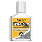 BIC Wite-Out Quick-Dry Correction Fluid with Foam Applicator - White - 12 Pack-Perfect for correction in a hurry-spot corrections or entire lines