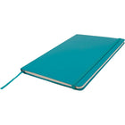 JAM Paper Hardcover Lined Notebook with Elastic Closure, Large, 5.88 x 8.5 Journal, Caribbean Blue, 2/Pack (340528855g)-Sold Individually