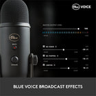 Logitech Blue Yeti USB Condenser Microphone - Blackout-Maximum SPL: 120 dB (THD: 0.5% @ 1 kHz)