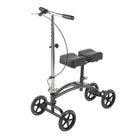 Drive Medical Dual Pad Steerable Knee Walker with Basket-Knee walker can be steered for increased maneuverability