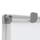 MasterVision - Tableau blanc effaçable recyclé double face - 24 po x 36 po - Cadre en aluminium -Tableau double face; retournez le tableau pour révéler une autre surface propre