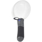 TRU RED Round Rimless Magnifier with LED Light - 5" - 2x Magnification - Black-5" round rimless lens