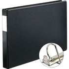 XtraLife 11" x 17" Slant-D Ring Binder, 1", Black-Slant D® rings hold 25% more sheets than standard round rings