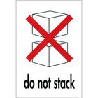 SPC IATA Label Do Not Stack Intl. - 4" x 6" - Black & Red on White 17-34 - 500 Pack-Label "Do Not Stack"