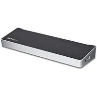 StarTech Triple-Monitor 4K USB-C Dock with 5x USB 3.0 Ports (DK30CH2DEP)-Dock your USB-C equipped laptop with three 4K monitors: 2x DisplayPort (DisplayLink) and 1x HDMI (DP Alt Mode)