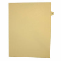 Mark Maker Legal Exhibit Index Tab Buff Single Tabs, 1/15th Cut, Letter Size, No Holes, Letter R, 25 Pack-Buff Single Tabs, 1/15th Cut