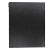 Blueline EcoLogix NotePro Notebook - 9 1/4" x 7 1/4" - Black-150 Pages
