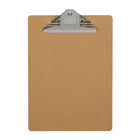 Staples Hardboard Clipboard - Letter Size - 9" x 12" - 2 Pack-Nickel-plated, corrosion-resistant clip