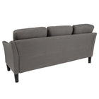 Flash Furniture Asti Upholstered Sofa - Dark Grey Fabric-Loose Back Cushions