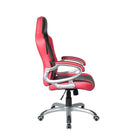 TygerClaw Executive High Back Gaming Style Chair, Fixed Arms, Black/Red (TYFC210028)-Flexible adjustment for seat height