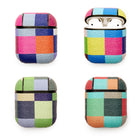 Kikkerland Protective Earbud Case for Apple AirPods - Plaid-PU, ABS material