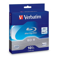 Verbatim BD-R 25GB, 10-Pack Spindle Box-6x speed