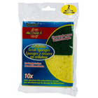 Action 1 Cellulose Scrub Sponges, 4.25 x 2.75 inches, Yellow/Green, 48 Pack-Non-Scratch: designed to prevent scratches on your glassare, plates, pans, and other delicate items