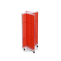 Azar Displays Pegboard Pinwheel Unit, 44" x 13.5", Red (700443-RED)-Red plastic
