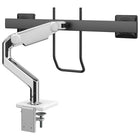 Humanscale M8.1 Monitor Arm with Dual Crossbar + Handle - M81CMWBHB-Ships unassembled to reduce packaging size and its modular links allow users to quickly design the most productive space without additional parts - all effectively saving resources, energy and shipping costs to get from factory to office