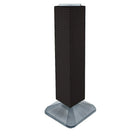 Azar Displays 40" x 8" x 8" Standard 4-Sided Interlocking Pegboard Display Tower, Black (703387-BLK)-Revolves on a weighted base