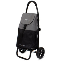 Playmarket Go Two Compact Utility Cart - Textured Black Folds Removable / Replaceable Bag-Handlebar with anti slip foam