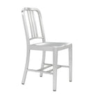 Nicer Furniture Aluminum Navy Side Chair-Adjustable plastic leg caps will protect wood floor perfectly, they also provide an easy solution in the event of uneven surface