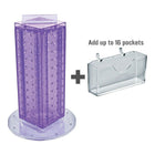 Azar Displays Pegboard Counter Gift Card Holder, 13" x 4", Purple (700229-PUR)-Made from pegboard