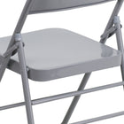 Flash Furniture – Chaise pliante en métal HERCULES à 3 barreaux et à 2 pivots, gris (HF3MC309ASGY)-Patins glisseurs non marquantes