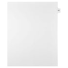Mark Maker Legal Exhibit Index Tab White Single Tabs, 1/15th Cut, Letter Size, No Holes, Number 197, 25 Pack-White Single Tabs, 1/15th Cut