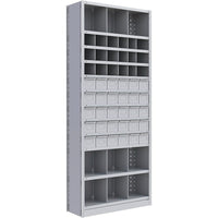 Metalware – Étagère enclenchable RK918, 12 tablettes, 36 x 18 x 88 (po), gris pâle-Système de tablettes ajustables offrant un espace de rangement solide, mais économique qui convient à vos besoins