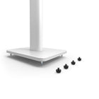 Kanto SP26PLW 26" Tall Bookshelf Speaker Floor Stands, White, 2 Pack-Built from solid steel, the SP26PLW reduces undesirable resonance by insulating your speakers from the surrounding area