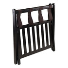 Winsome Reese Luggage Rack with shelf, Espresso-Espresso Finish