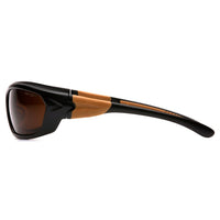 Carhartt Carbondale Safety Eyewear Glasses, Sandstone Bronze, 6 Pack-Scratch resistant polycarbonate lens with black frame